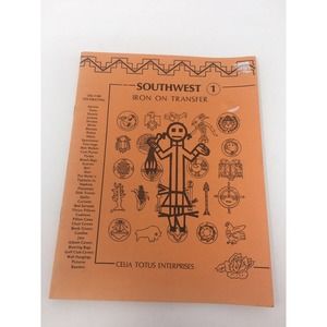 SOUTHWEST IRON ON TRANSFER Celia Totus Enterprises Craft NEW Indian Designs